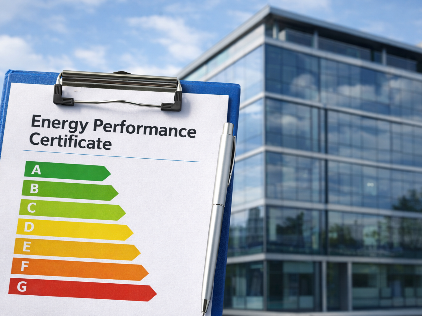 Energieprestatie certificaat voor gebouw volgens EPBD richtlijn